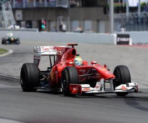 yapboz Felipe Massa-Ferrari - Montreal 2010